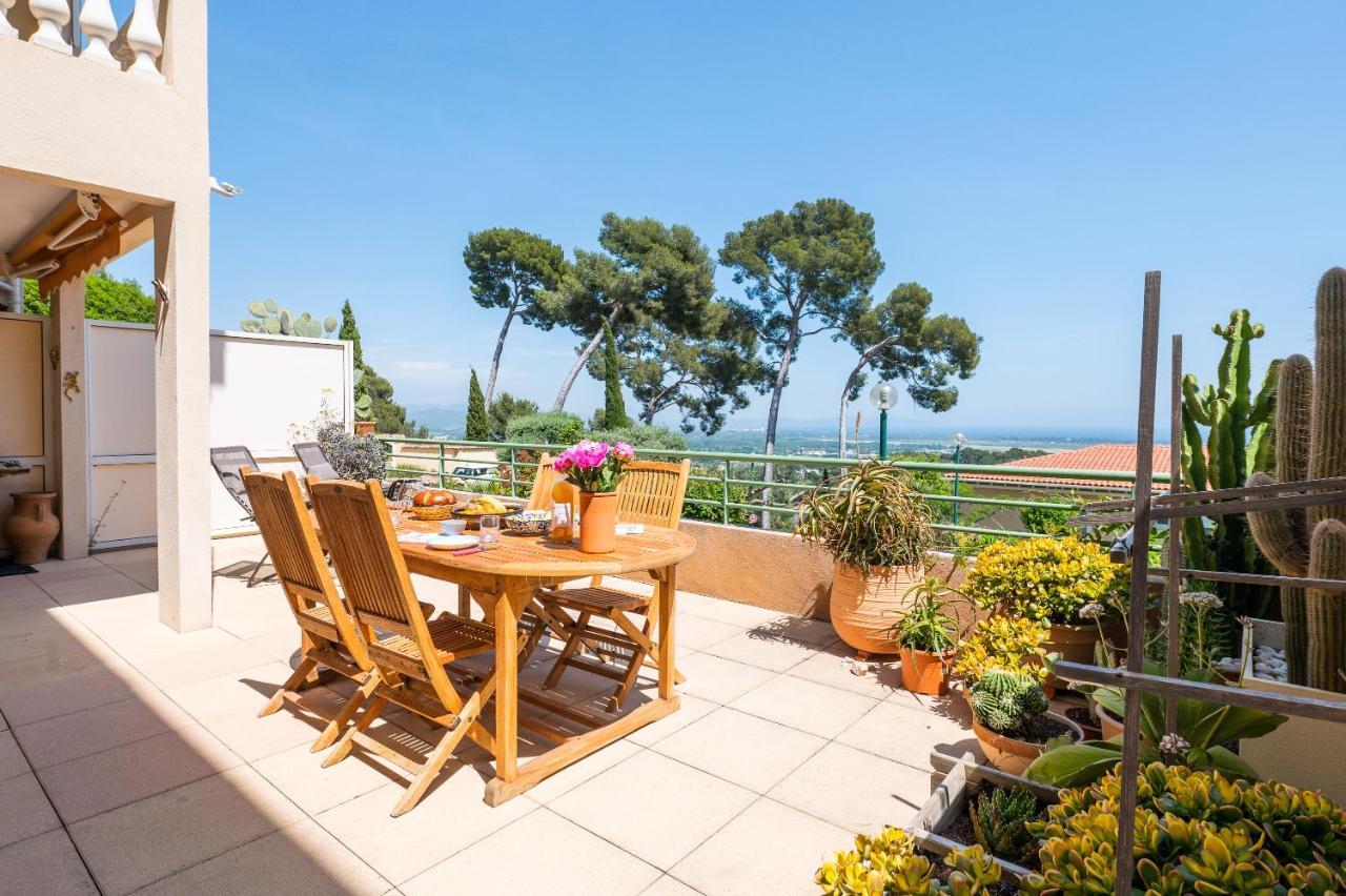 La Cle Vue Mer, Clim, Terrasse, Parking A 히에레 외부 사진